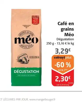 Colruyt Café en grains offre