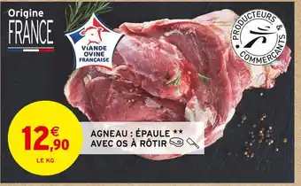Intermarché AGNEAU : ÉPAULE AVEC OS À RÔTIR offre