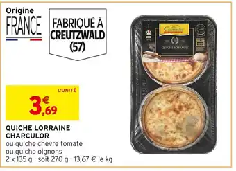 Intermarché CHARCULOR QUICHE LORRAINE offre