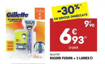 ALDI Rasoir Fusion + 3 Lames offre