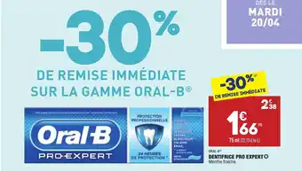 ALDI Dentrifice Pro Expert offre