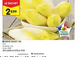 Leader Price A ENDIVE SACHET 1 KG offre