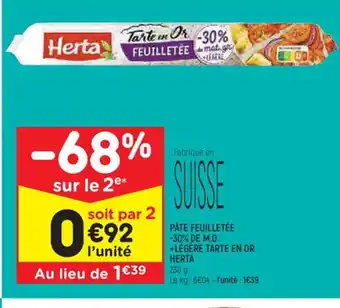 Leader Price PÂTE FEUILLETÉE -30% DE M.G. offre