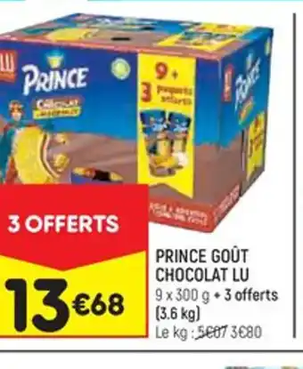 Leader Price PRINCE GOÛT CHOCOLAT LU offre