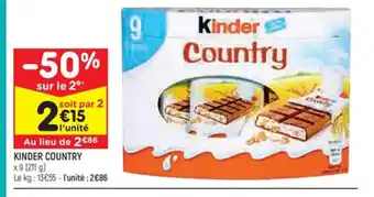Leader Price KINDER COUNTRY offre