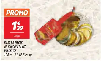 Netto FILET DE PIÈCES AU CHOCOLAT LAIT VALDÉLICE offre