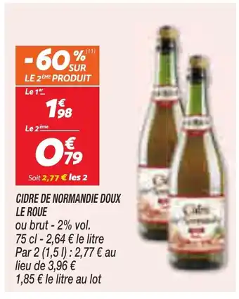 Netto CIDRE DE NORMANDIE DOUX offre