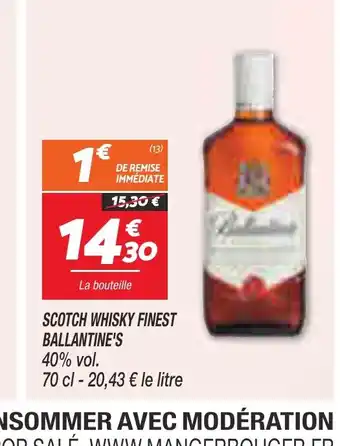 Netto SCOTCH WHISKY FINEST BALLANTINE'S offre