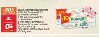 Netto BOURSIN AIL ET FINES HERBES 10 PORTIONS offre