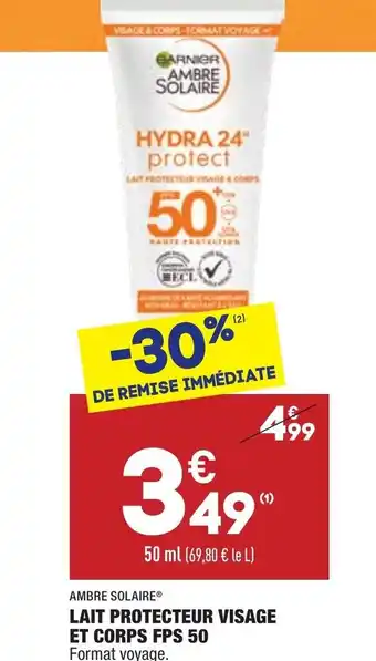 ALDI Lait Protecteur Visage Et Corps Fps50 offre