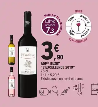 AOP(2) BUZET "L'EXCELLENCE 2019"