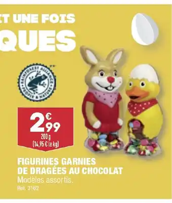 ALDI FIGURINES GARNIES DE DRAGÉES AU CHOCOLAT Modèles assortis. offre