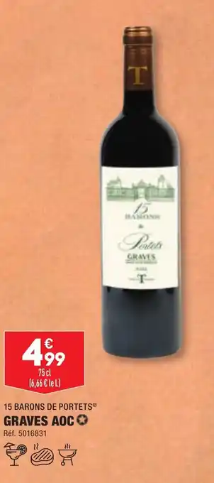 ALDI 15 BARONS DE PORTETS® GRAVES AOC✪ offre
