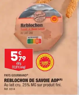 ALDI REBLOCHON DE SAVOIE AOP(A) offre
