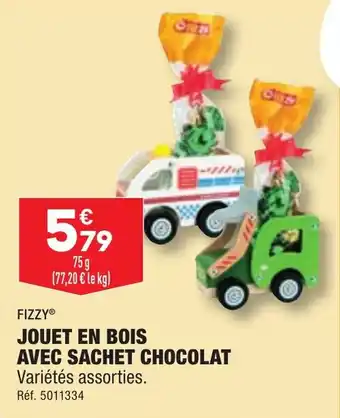 ALDI JOUET EN BOIS AVEC SACHET CHOCOLAT offre