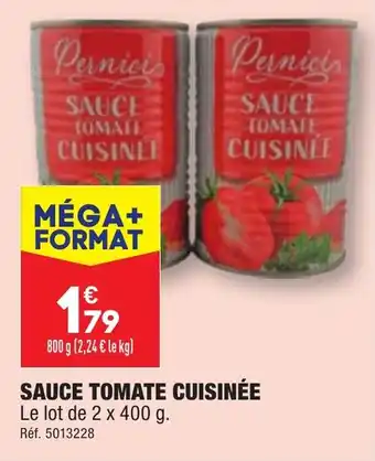 ALDI SAUCE TOMATE CUISINÉE offre
