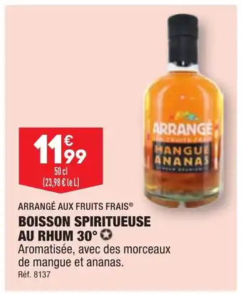 ALDI ARRANGÉ AUX FRUITS FRAISⓇ BOISSON SPIRITUEUSE AU RHUM 30°✪ offre