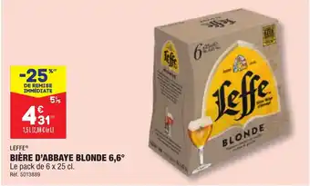 ALDI BIÈRE D'ABBAYE BLONDE 6,6° offre