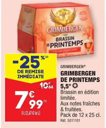 ALDI GRIMBERGEN® GRIMBERGEN DE PRINTEMPS 5,5°✪ offre