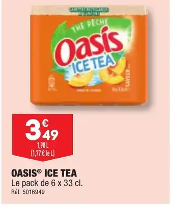 ALDI OASIS® ICE TEA Le pack de 6 x 33 cl. offre