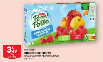 ALDI POM'POTES® GOURDES DE FRUITS offre