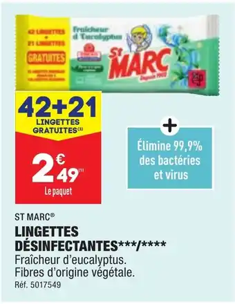 ALDI LINGETTES DÉSINFECTANTES***/**** offre