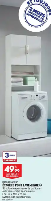 ALDI ÉTAGÈRE PONT LAVE-LINGE ✪ offre