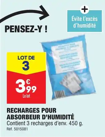ALDI RECHARGES POUR ABSORBEUR D'HUMIDITÉ offre