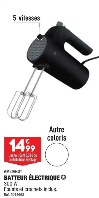 ALDI BATTEUR ÉLECTRIQUE ✪ offre