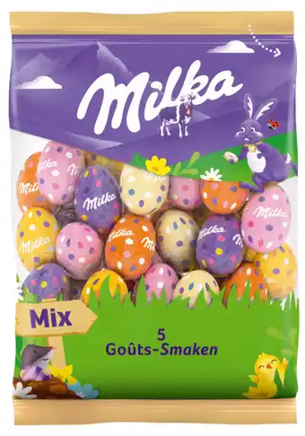 Carrefour Market MILKA SUR TOUS LES PETITS OEUFS AU CHOCOLAT (HORS TABLETTES) offre