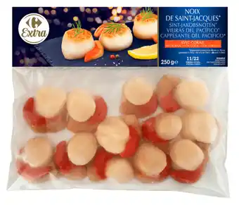 Carrefour Market CARREFOUR EXTRA Noix de Saint-Jacques avec corail surgelées offre