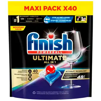 Carrefour Market FINISH Capsules lave-vaisselle All In 1 Ultimate Plus Maxi pack offre
