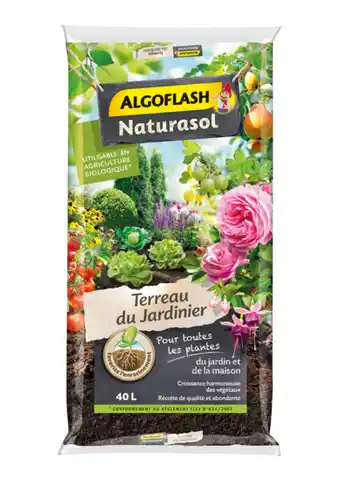 Carrefour Market ALGOFLASH Terreau du jardinier offre
