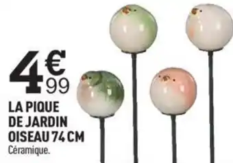 Centrakor LA PIQUE DE JARDIN OISEAU 74 CM Céramique. offre