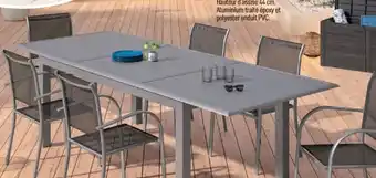 Centrakor la table extensible azua +6 fauteuils piazza offre