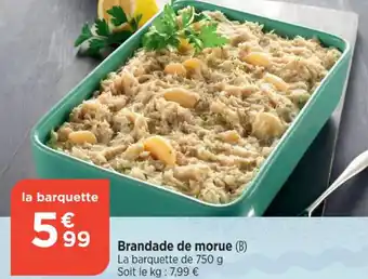 Bi1 Brandade de morue (B) offre