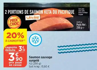 Bi1 Saumon sauvage surgelé offre