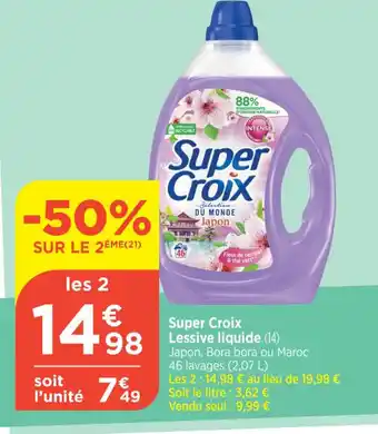 Bi1 Super Croix Lessive liquide (14) offre