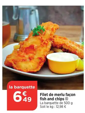 Bi1 Filet de merlu façon fish and chips offre