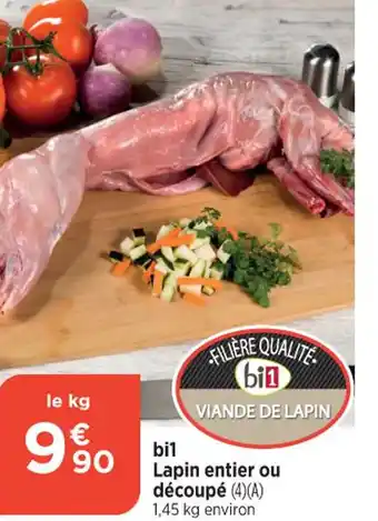 Lapin entier ou découpé (4)(A)