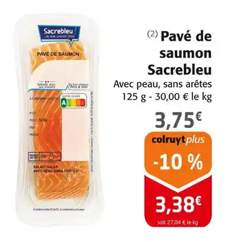 Colruyt Sacrebleu Pavé de saumon offre