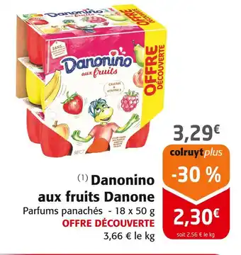 Colruyt Danone Danonino aux fruits offre