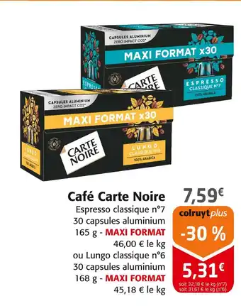 Colruyt Carte Noire Café offre