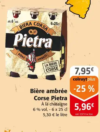 Colruyt Pietra Bière ambrée Corse offre