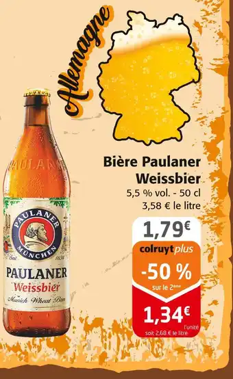 Colruyt Paulaner Bière Weissbier offre