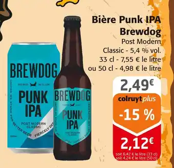 Colruyt Brewdog Bière Punk IPA offre