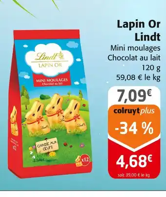 Colruyt Lindt Lapin Or offre