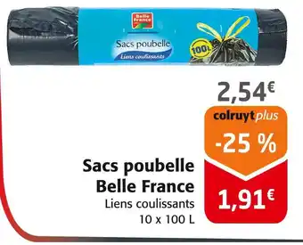 Colruyt Belle France Sacs poubelle offre