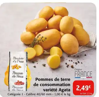 Colruyt Pommes de terre de consommation variété Agata offre