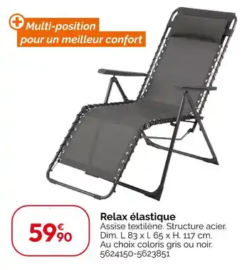 Weldom Relax élastique offre